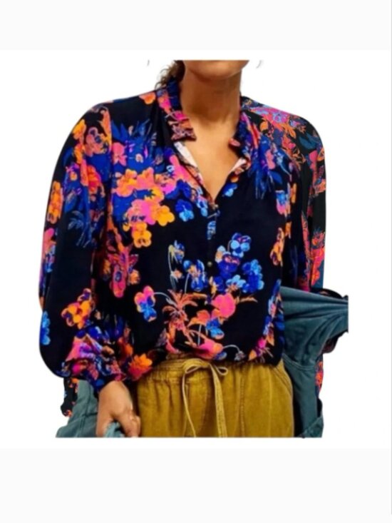 Maeve Tops - Anthropologie Maeve Colette Floral Peasant Blouse Size XS